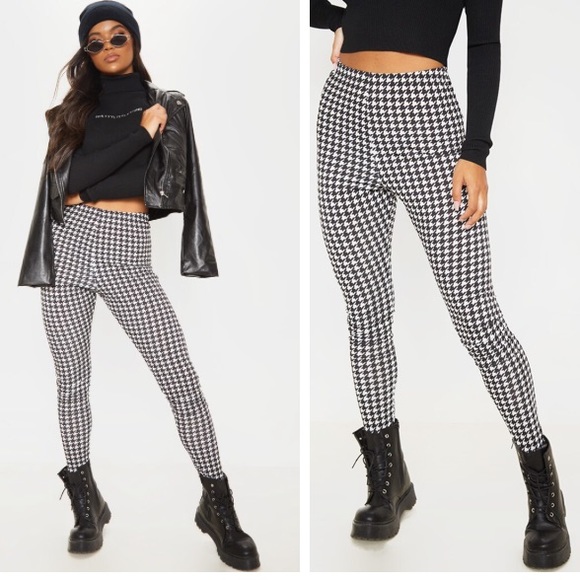 PrettyLittleThing Pants - 2/$30 PLT Houndstooth High Waist Legging